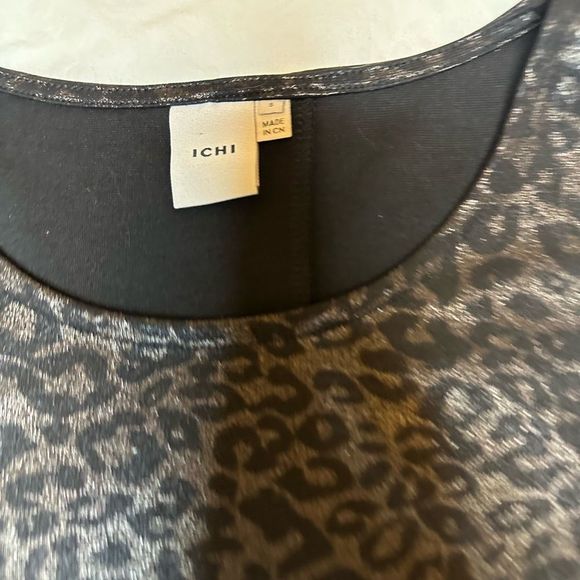 Ichi womens dress cheetah print boxy 3/4 length sleeve animal print casual dress - Picture 5 of 9